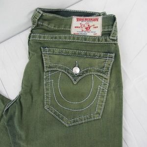green true religion jeans